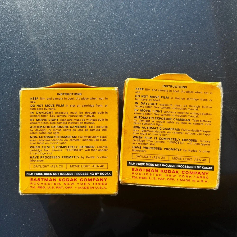 Kodak boxes show